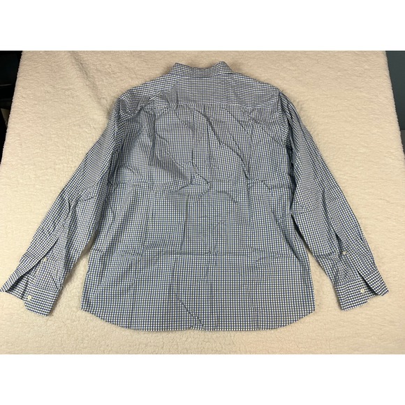 Vineyard Vines Gingham Button Down Shirt Men's Large Blue Green Long Sleeve - Picture 7 of 9